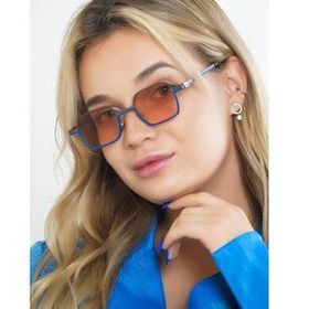 Angel Eyes AE-7751C25 Dikdörtgen Siyah-Lacivert Çerçeveli Unisex Güneş Gözlüğü