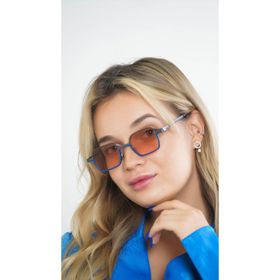 Angel Eyes AE-7751C25 Dikdörtgen Siyah-Lacivert Çerçeveli Unisex Güneş Gözlüğü