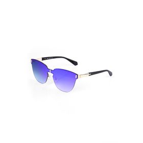Angel Eyes AE0032C4B4394 Mavi Aynalı Cat Eye Yekpare Çerçevesiz Kadın Güneş Gözlüğü