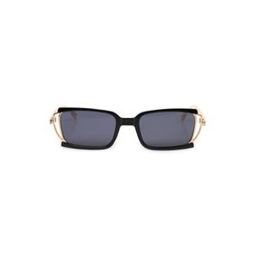 Angel Eyes AE0041C1 Siyah Çerçeve Siyah Cam Metal Gold Saplı Dikdörtgen Kadın Güneş Gözlüğü