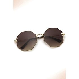Angel Eyes AE1827C2B3669 Geometrik Kahverengi Kadın Güneş Gözlüğü