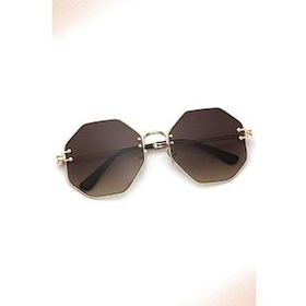 Angel Eyes AE1827C2B3669 Geometrik Kahverengi Kadın Güneş Gözlüğü