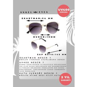 Angel Eyes AE2039C2B4782 Oval Siyah Unisex Güneş Gözlüğü