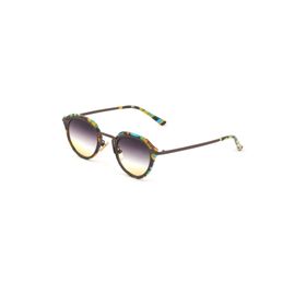 Angel Eyes AE2049C77-1 Renkli Desenli Çerçeve Mavi Cam Oval Kadın Güneş Gözlüğü
