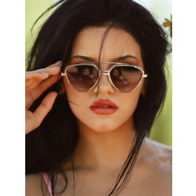 Angel Eyes B4938 Gold Geometrik Çerçeve Unisex Güneş Gözlüğü
