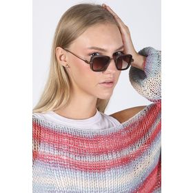 Angel Eyes YW-2023E Kahverengi Dikdörtgen Unisex Güneş Gözlüğü