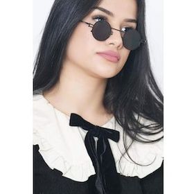 Angel Eyes YW-9030B Yuvarlak Siyah Unisex Güneş Gözlüğü