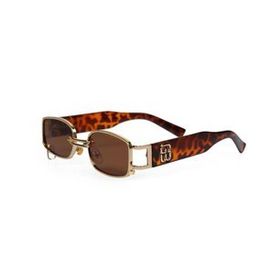 Angel Eyes YW8032LH-D Dikdörtgen Leopar Halkalı Unisex Güneş Gözlüğü