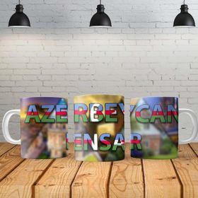 Angel Of Life Azerbeycan Kişiye Özel Baskılı Yeni Tasarım Kupa Bardak