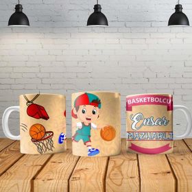 Angel Of Life Basketbolcuu Kişiye Özel Baskılı Yeni Tasarım Sihirli Kupa Bardak