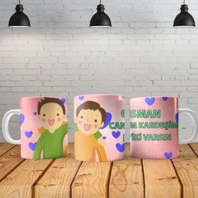 Angel Of Life Canım Kardeşim - Erkek Kişiye Özel Baskılı Yeni Tasarım Sihirli Kupa Bardak