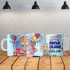 Angel Of Life Doğum Günü Erkek Kişiye Özel Baskılı Yeni Tasarım Kupa Bardak