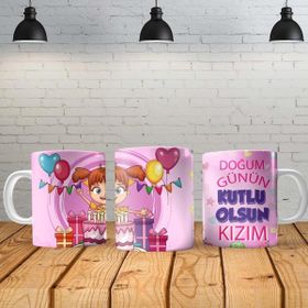 Angel Of Life Doğum Günü Kız Kişiye Özel Baskılı Yeni Tasarım Kupa Bardak