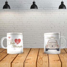 Angel Of Life Düğün 4 Kişiye Özel Baskılı Yeni Tasarım Sihirli Kupa Bardak