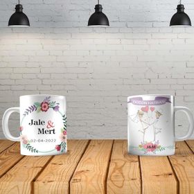 Angel Of Life Düğün Kişiye Özel Baskılı Yeni Tasarım Kupa Bardak