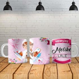 Angel Of Life Hemşire Erkek Kişiye Özel Baskılı Yeni Tasarım Sihirli Kupa Bardak