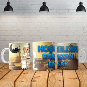 Angel Of Life Hoşgeldin Ramazan Kişiye Özel Baskılı Yeni Tasarım Sihirli Kupa Bardak