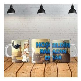 Angel Of Life Hoşgeldin Ramazan Kişiye Özel Baskılı Yeni Tasarım Sihirli Kupa Bardak