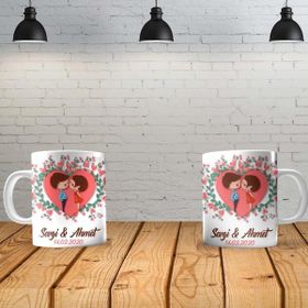 Angel Of Life I Love You 2 Kişiye Özel Baskılı Yeni Tasarım Sihirli Kupa Bardak