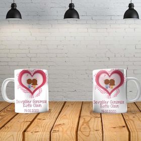 Angel Of Life I Love You 5 Kişiye Özel Baskılı Yeni Tasarım Kupa Bardak