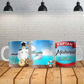 Angel Of Life Kaptan Kişiye Özel Baskılı Yeni Tasarım Sihirli Kupa Bardak