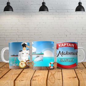 Angel Of Life Kaptan Kişiye Özel Baskılı Yeni Tasarım Sihirli Kupa Bardak