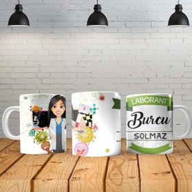 Angel Of Life Laborant Kişiye Özel Baskılı Yeni Tasarım Kupa Bardak