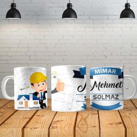 Angel Of Life Mimar Erkek Kişiye Özel Baskılı Yeni Tasarım Kupa Bardak
