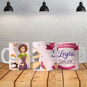 Angel Of Life Moda Tasarımcısı Kişiye Özel Baskılı Yeni Tasarım Sihirli Kupa Bardak