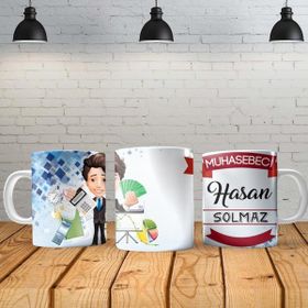 Angel Of Life Muhasebeci Erkek Kişiye Özel Baskılı Yeni Tasarım Sihirli Kupa Bardak