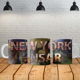 Angel Of Life New York Kişiye Özel Baskılı Yeni Tasarım Kupa Bardak