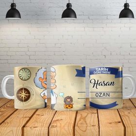 Angel Of Life Tarih Öğretmeni Kişiye Özel Baskılı Yeni Tasarım Sihirli Kupa Bardak