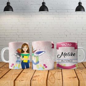 Angel Of Life Yazar Kadın Kişiye Özel Baskılı Yeni Tasarım Sihirli Kupa Bardak