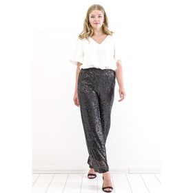 Angelino Butik KL94Z Siyah Abiye Pantolon