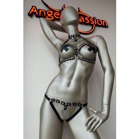 Angels Passion Halka Detaylı Tarz Harness Sütyen Takım