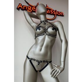 Angels Passion Halka Detaylı Tarz Harness Sütyen Takım