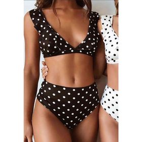 Angelsin Çok Renkli Puantiyeli Bikini Takım