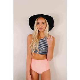 Angelsin Pembe Yüksek Bel Bikini Alt