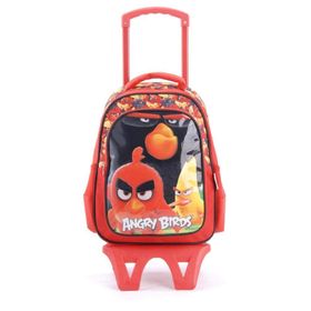 Angry Birds 87897 Kırmızı Tekerlekli Erkek Çocuk Sırt Çantası