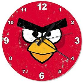 Angry Birds Analog Duvar Saati