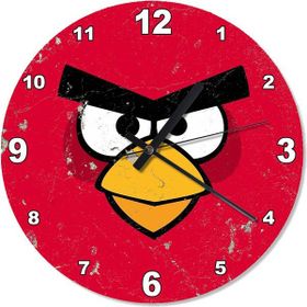 Angry Birds Analog Duvar Saati