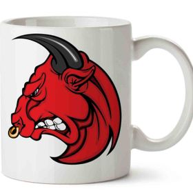 Angry Bull Head Bing Baskılı Kupa