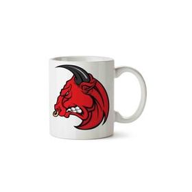 Angry Bull Head Bing Baskılı Kupa