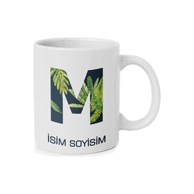 Anı Diyarı Kişiye Özel M Harfli Isim Yazılı Kupa Bardak