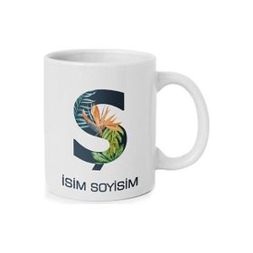 Anı Diyarı Kişiye Özel S Harfli Isim Yazılı Kupa Bardak