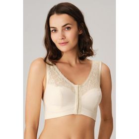Anıl 3775 Ten Günlük Dantel Detaylı Önden Açılan Toparlayıcı Medikal Kadın Sütyen