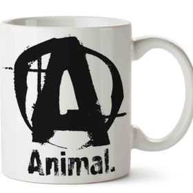 Animal Logo Baskılı Porselen Kupa Bardak