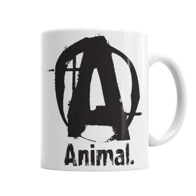 Animal Logo Baskılı Porselen Kupa Bardak