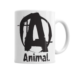 Animal Logo Baskılı Porselen Kupa Bardak