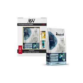 Animal World 1 kg Sterilised Somonlu Kısırlaştırılmış Kuru Kedi Maması